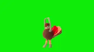 Dancing Turkey meme green screen