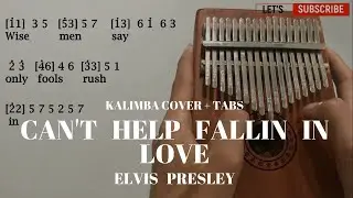 Can't Help Falling In Love - Kalimba Cover with EASY Tabs