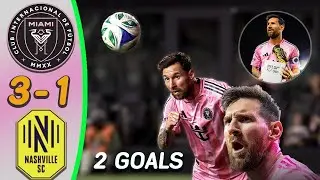 FULL HIGHLIGHT INTER MIAMI VS NASHVILLE MAJOR LEAGUE SOCCER   CHASE STADIUM 🎩🔥 FANSCAM MESSI GOAL