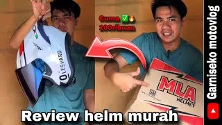 REVIEW HELM 100RIBUAN‼️HELM MLA HAKAI MOTIF LEOPARD
