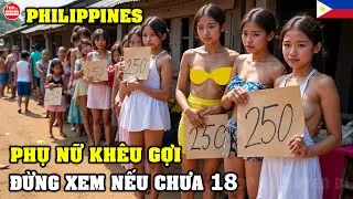 Cuộc Sống Thực Ở PHILIPPINES Quốc Đảo Giàu Có Phụ Nữ Khêu Gợi Phải Làm 