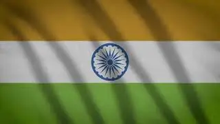 INDIA Flag Loop | Realistic India Wave Animation | No Copyright