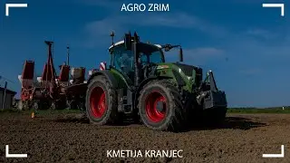 [Fendt 724 ProfiPlus]🌽SETEV KORUZE/ SIEW KUKURYDZY🌽 KMETIJA KRANJEC #fendt #kverneland