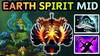 🔥 EARTH SPIRIT MID &mdash; ROLL, KICK, SILENCE, DELETE | DOTA 2 GAMEPLAY 🔥