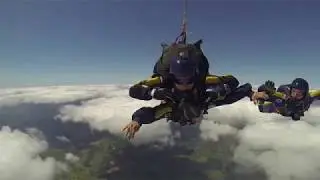 Hayley Clark's Tandem skydive, the Tigers Army Parachute Display Team