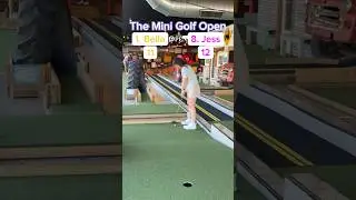 Hole 5, Round 1 of the Mini Golf Open | 1. Bella vs 8. Jess #minigolf