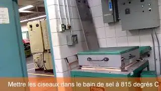 Recuit d'affinage des grains de l'acier des lames des ciseaux (cours traitements thermiques)
