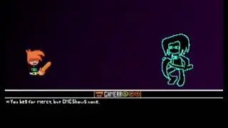 incredibly low quality video with black knife playing over it