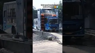 Bus Wosing GSRTC 🚍🚿#bus #gsrtc #stbus #video #ytshorts #shortvideo