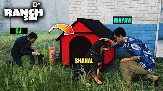 СТРОИМ ДОМИК ЗА 1000 ДОЛЛАРОВ ДЛЯ НАШИХ НОВЫХ СОБАК В РАНЧО СИМУЛЯТОРЕ 🤣