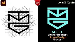 Polygon Modern Logo Design tutorial in illustrator | Monogram Logo Design | Learn With Graphics