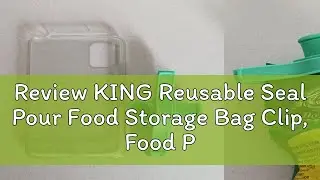 Review KING Reusable Seal Pour Food Storage Bag Clip, Food Preservation Moisture Sealing Clamp Kitc