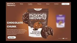 🍪✨ Designed a multi-flavor cookie & snack brand website in Figma!   #longvideo