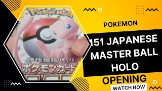Pokemon 151 Japanese Opening! MASTER BALL HOLO!