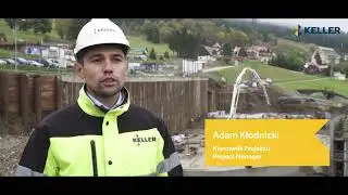 Keller Polska- geotechnical works in Zieleniec- the highest settlement in Lower Silesia.