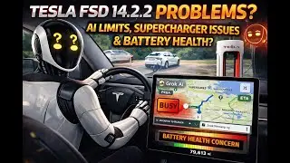 Tesla FSD 14.2.2 Real-World Test: Supercharger Decisions, AI Memory Limits & Roadside Reality