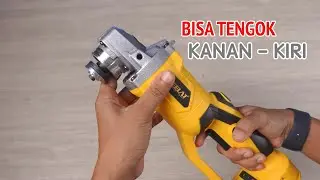 rame di malaysia, akhirnya sampe juga gerinda unik - KEELAT KAG006 CORDLESS ROTATABLE ANGLE GRINDER