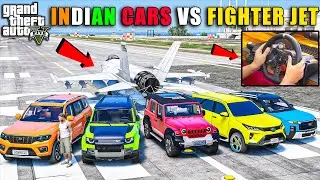 GTA 5 : TOP INDIAN CARS THUG OF WAR CHALLENGE WITH FIGHTER JET WITH LOGITECH G29