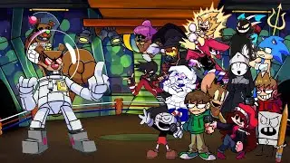 Friday Night Funkin' VS Robosandy Nuts and Bolts but every turn a Different Character Sings it