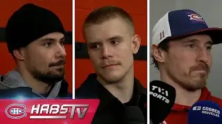 Carrier, Guhle + more Habs address the media at practice | FULL PRESS CONFERENCES