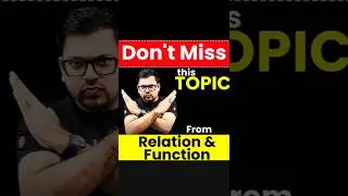 ❌Don't Miss this TOPIC in Class 12th Maths! #maths #class12 #jee #12thmaths #cbse #jeeexam #shorts