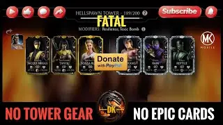 Fatal Hellspawn Tower 189 & Reward 🎮 Mortal Kombat Mobile▫️MK Mobile #mortalkombatmobile #mkmobile