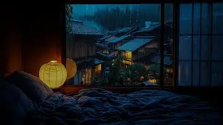 Cozy Bedroom in the Rain ☔️| Open the Window for Instant Deep Sleep 😴