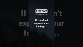 If you don't express your feelings... #feel #shorts #shortsviral #facts #deep #pain #sad #life