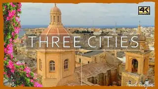 3 Cities, Vittoriosa, Senglea & Cospicua ● Malta 🇲🇹 【4K】 Aerial Cinematic Drone