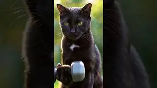 Cat Weight lifting 🔥💪#ai #cat #shorts #animation
