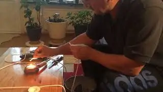 Planning a macram&eacute; project: 4, cutting lots of string