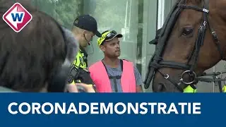 Ook demonstraten bij Den Haag CS worden gearresteerd