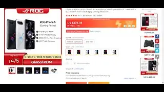 Global ROM ASUS ROG Phone 5 5G Smartphone Snapdragon 888 6.78'' 144Hz AMOLED 6000mAh 65W Fast chargi