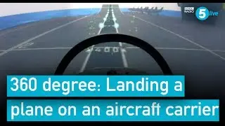 360 flight simulation on board the HMS Queen Elizabeth