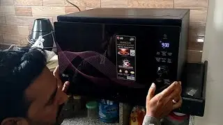 LG MICROWAVE OVEN - Charcoal Model - MJEN326UH - Demo from service man in kannada