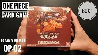 One Piece Card Game - Paramount War OP-02 Unboxing Box 1