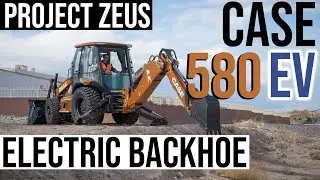 Case CE Unveils First Electric Backhoe 580 EV at ConExpo 2020 (Project Zeus)