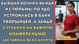 Выйдя из тюрьмы, богачка стала уборщицей в банке. Но на совещании она шокировала всех...(перед сном)
