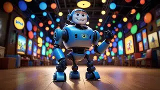 Robot&rsquo;s Silly Dance Moves 🤖💃 | Learn Action Words & Dance for Kids | Fun Movement Video