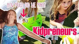 Kidpreneurs | How hard is it to make a buck these days? | Splash pad zipline fun | big family vlogs