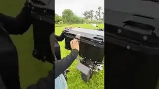 Bauleto moto 55L de Alum&iacute;nio 🏍️ &ndash; Leve, Resistente, cabe 2 capacetes e sobra espa&ccedil;o!