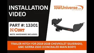 CURT 13301 Trailer Hitch Install | 2015-2019 Chevy Silverado, GMC Sierra 1500 | Step-by-Step Guide