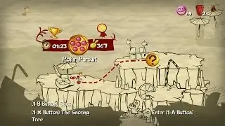 Walkthrough: Rayman Origins 100% - Gourmand Land - Polar Pursuit - Time Trial
