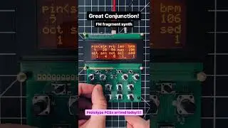 Great Conjunction FM fragment synth prototype PCBs just arrived #fmsynthesis #retrowave