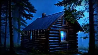 Relaxing Piano & Rain Sounds/ Fall Asleep Instantly with Healing Night Ambience/ Calming Music