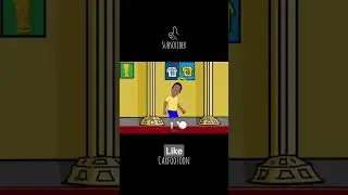 pele in heaven #cartoon