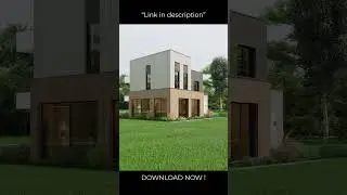 Modern Concrete 3 Bedroom House Plan