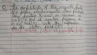The amplitude of the magnetic field of a plane electromagnetic wave propagating along positive X