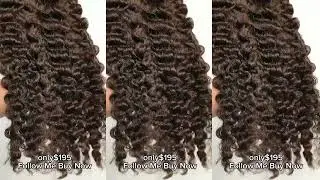 lovebeautywig | 24inch Darkest Brown Burmese Curly Machine Weft Hair Extensions #wefthairextensions