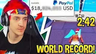 NINJA Reveals How Much MONEY He REALLY Makes! Mongraal Edit Course WORLD RECORD (Fortnite Moments)